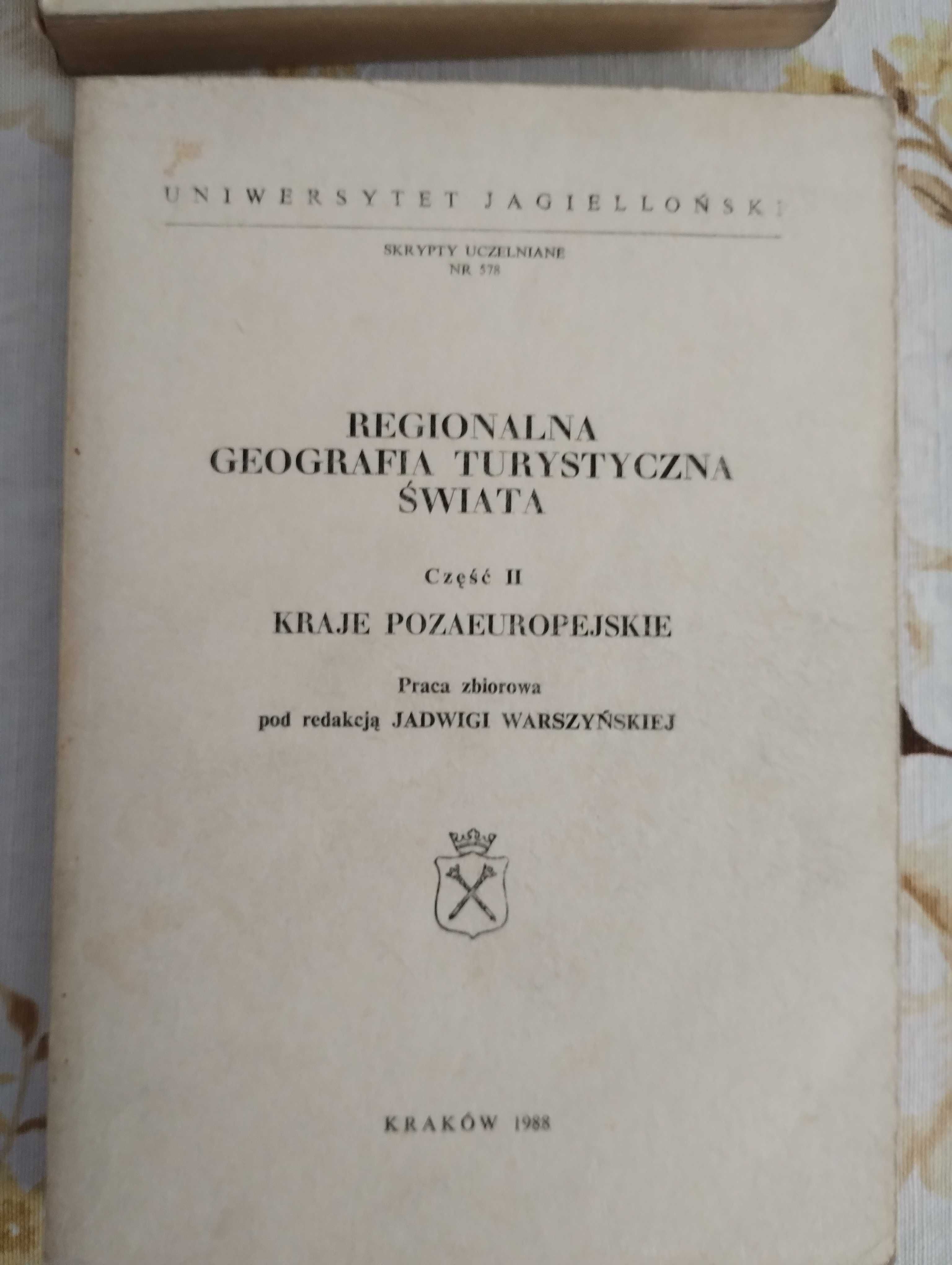 Geografia turystyczna świata Jadwiga Warszyńska skrypt