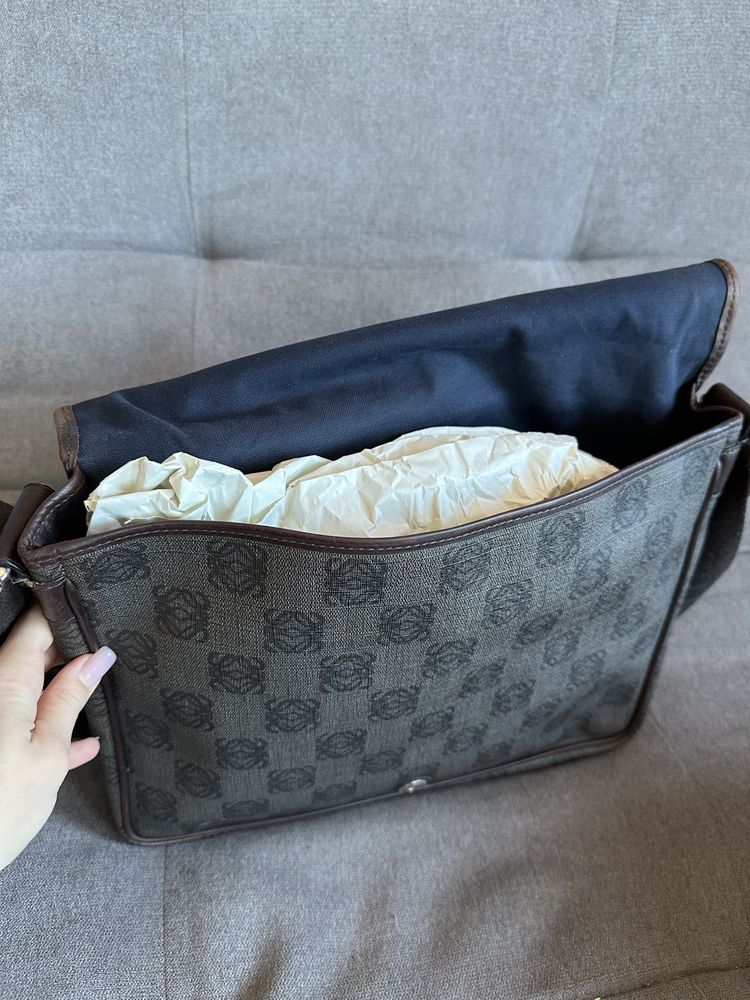 Мужская сумка премиум-класса бренда Loewe, 100% оригинал