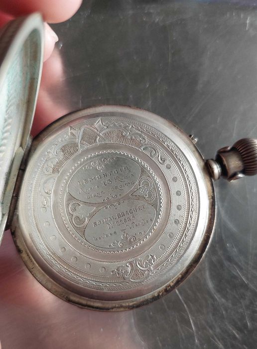 Relógio de bolso Remontoir Ancre Ligne Droite 15 Rubis