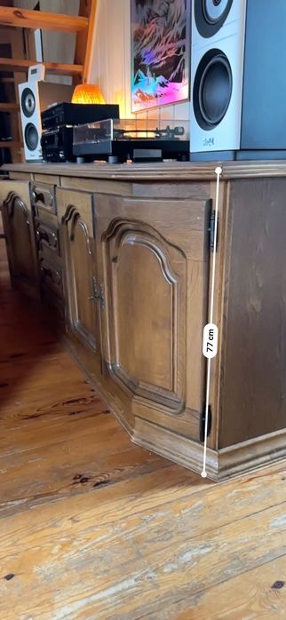 Klasyczna komoda drewniana (szer. 232 cm) - Bardzo solidna