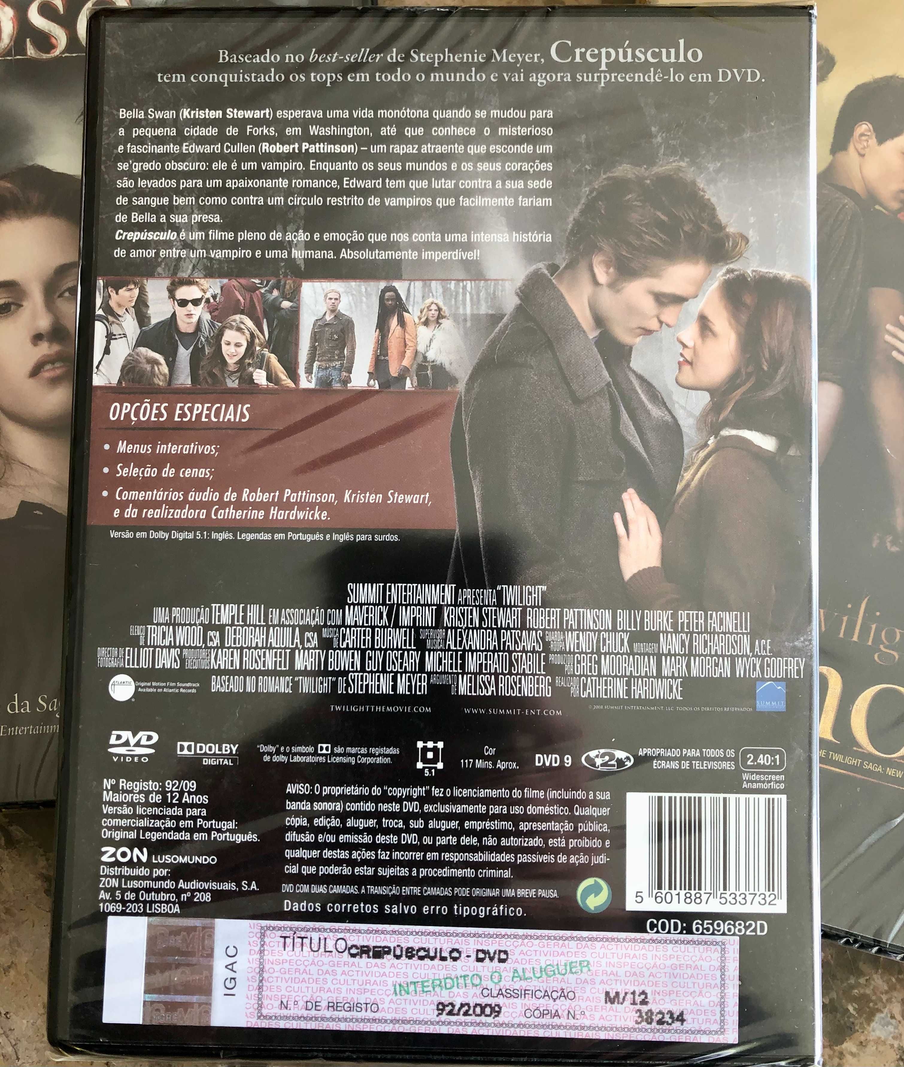 A Saga Twilight numa edição especial em caixa com 3 DVD´s