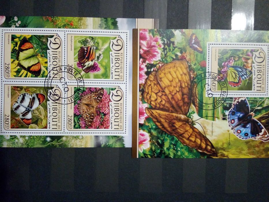 Znaczki pocztowe - 411 zestaw - fauna/motyle {3 zdjęcia}