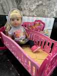 Ліжечко інрашкове для бейбі борна. Technok toys doll bed