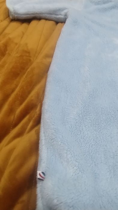 Kombinezon polarowy rozmiar 74 stan idealny niebieski miś zima