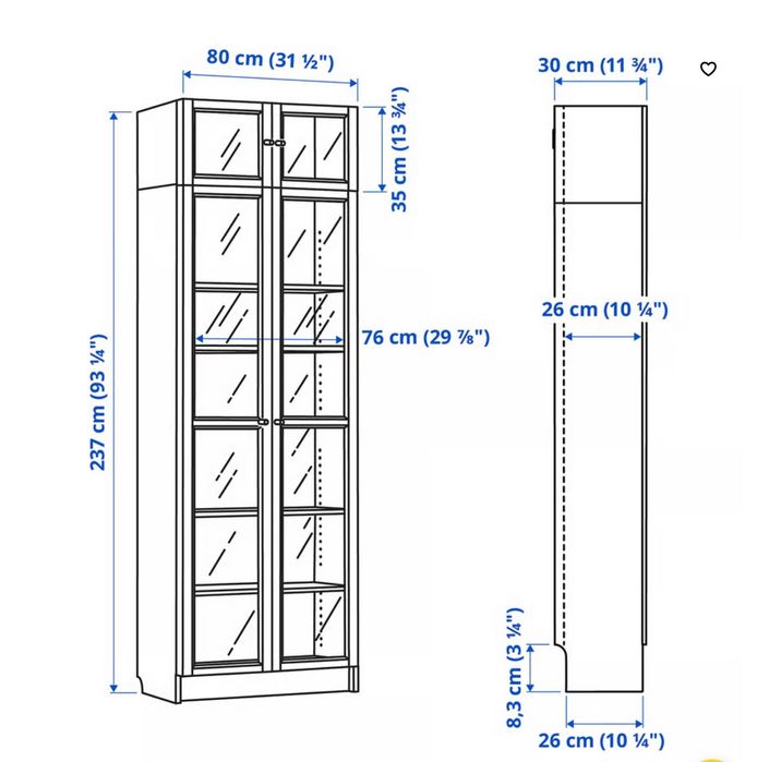 Estantes Billy/Oxberg
