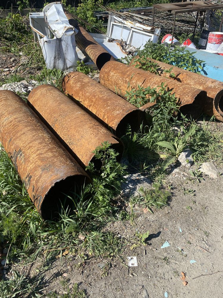Труба кругла 425мм. Труба на буржуйку . Труба великого діаметру.