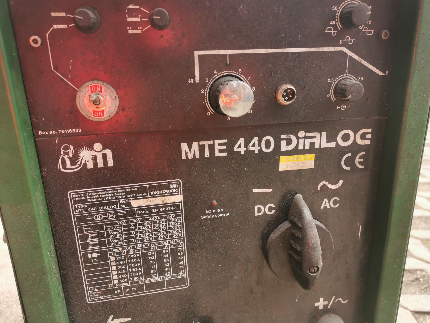 Migatronic MTE 440 Dialog MIGATRONIC ctu 3000, spawanie