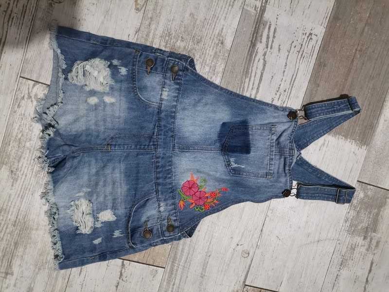 Jeansowe ogrodniczki na 158 cm Denim Co