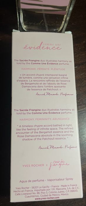 Парфумована вода comme une Evidence Ives Rocher