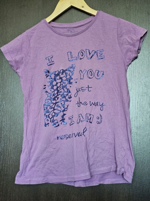 T-shirt dziewczęcy 152 fioletowy Reserved