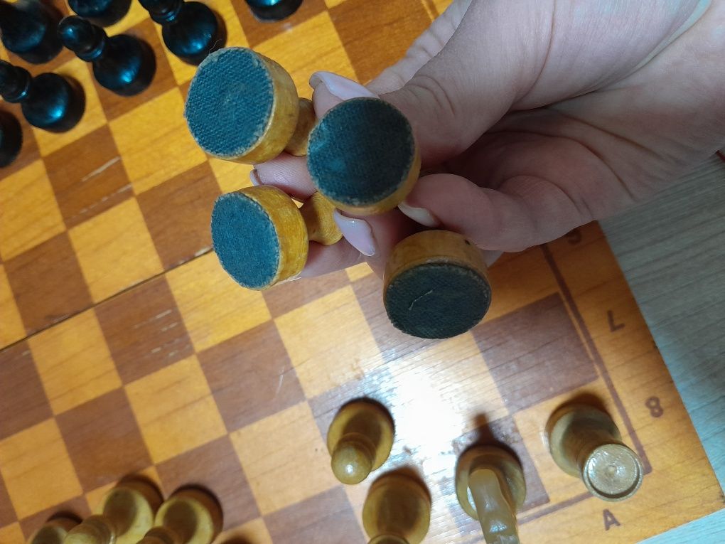 Шахматы ссср деревянные настольная игра вещи ссср