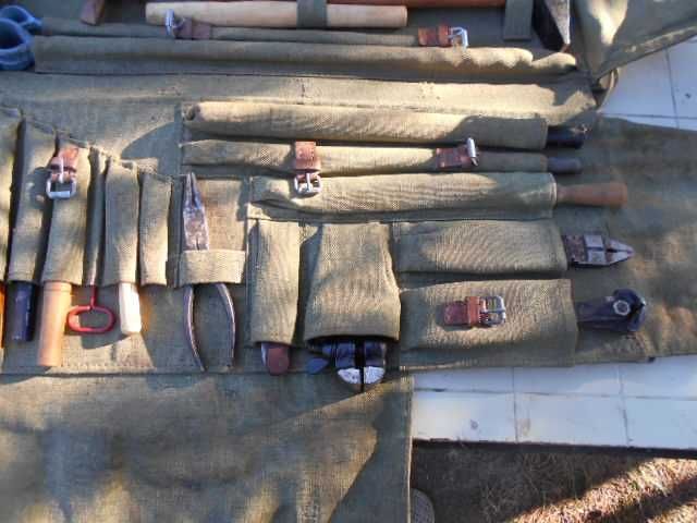 zestaw ślusarski, przenośny w pokrowcu wojskowy-oryginał