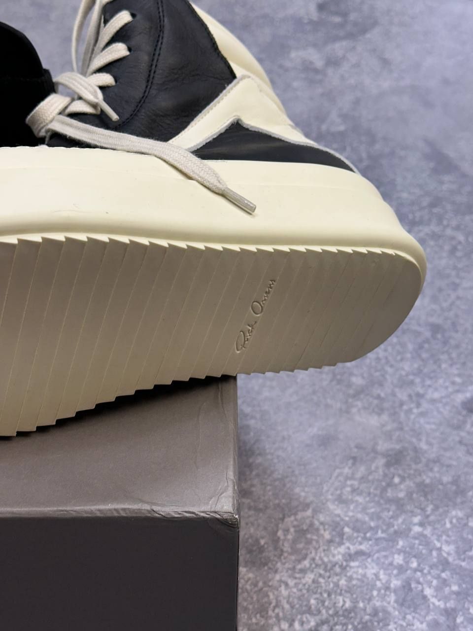 Rick Owens Megabasket Geobasket double bumper jumbo кеды кеди черные