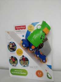 Детские роликовые коньки Fisher Price, регулируемые, 2–5 лет.