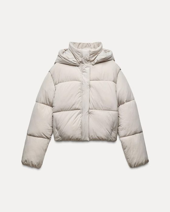 Zara пуховик зимова куртка С, zara зимняя куртка пуффер С
