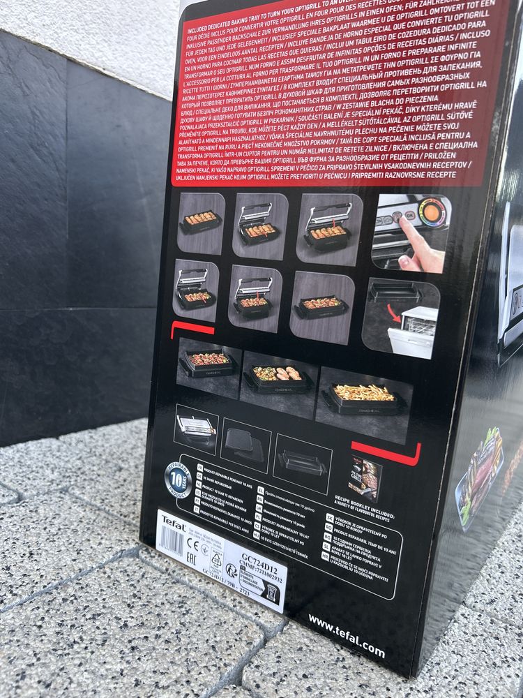 Elektryczny grill marki Tefal OptiGrill&Bake XL 2000W