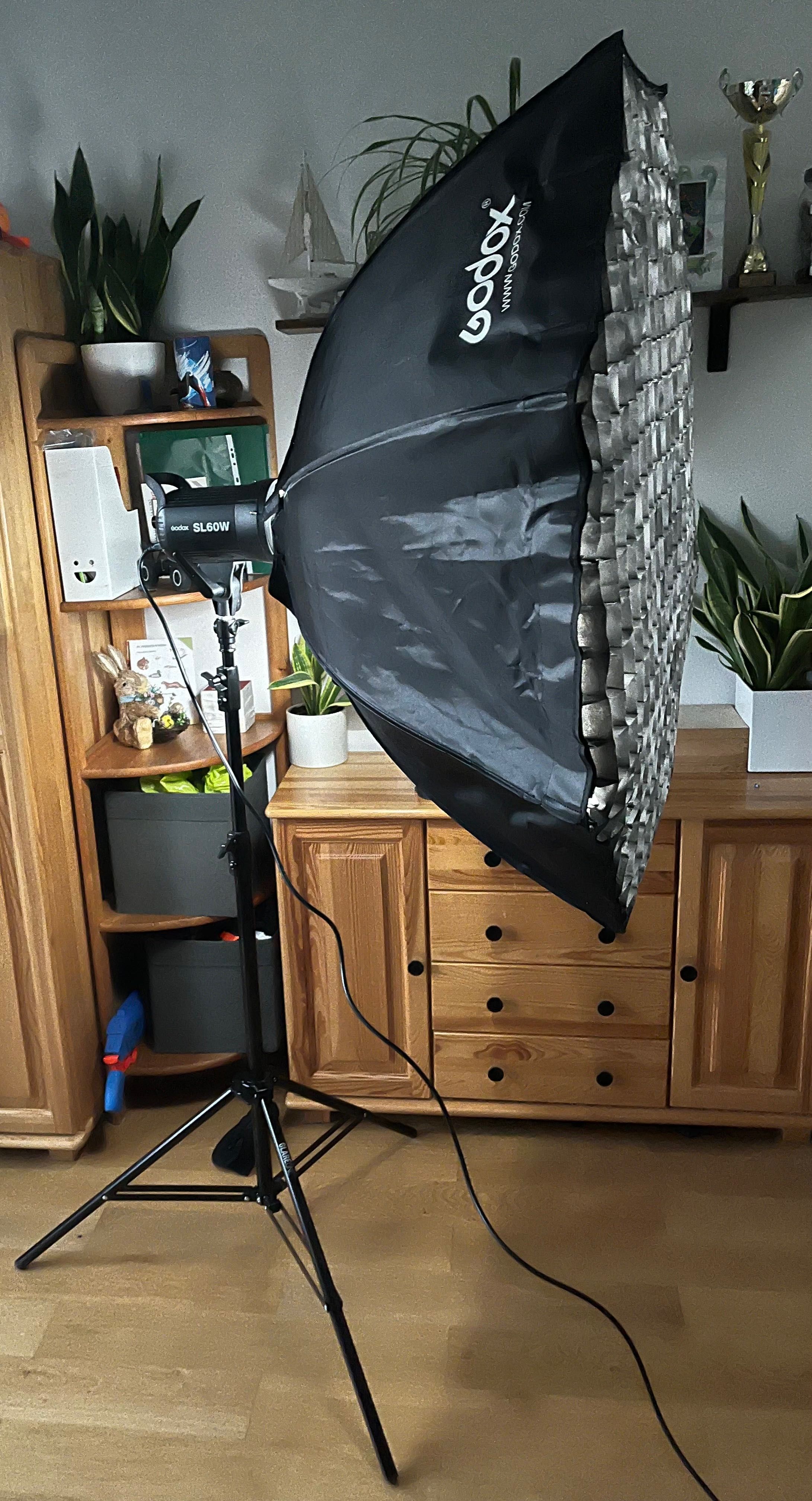 Lampa Godox SL-60W Video + statyw + softbox