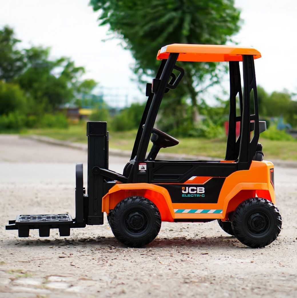 WÓZEK WIDŁOWY JCB Ciągnik Elektryczny Auto Akumulator Paleciak DZIECI