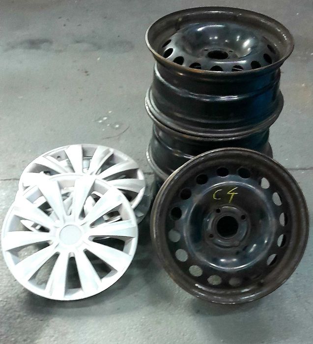 Felgi stalowe 4x108 Citroen C4 C5 16" + kołpaki