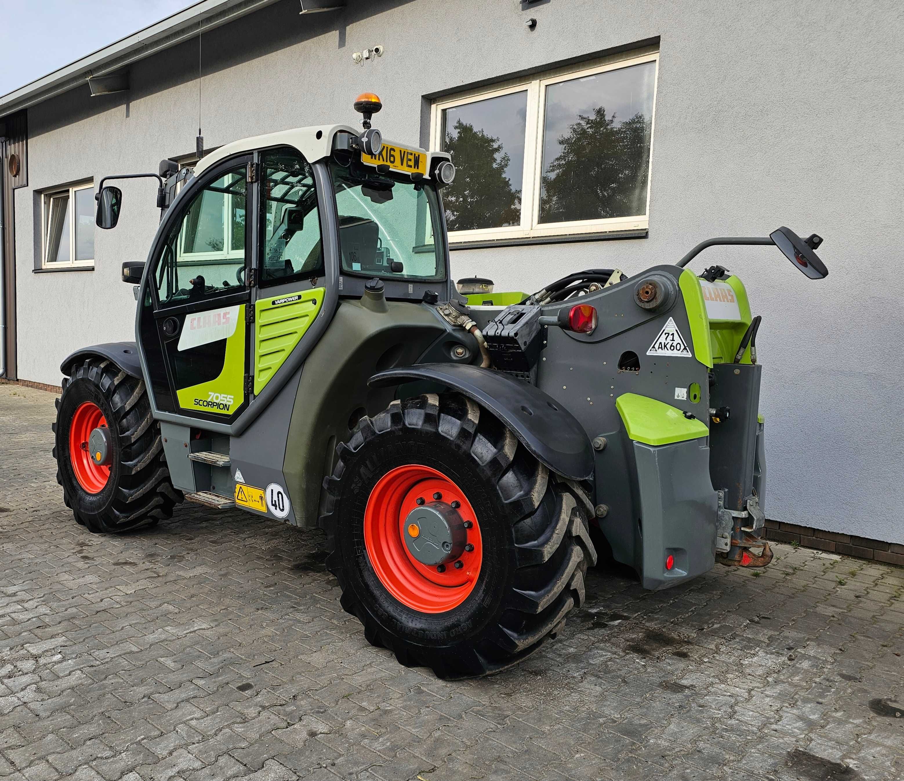 CLAAS Scorpion 7055 Varipower Oryginał Full Opcja Klima 40km/h 5,5t 7m