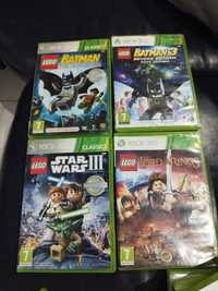 Zestaw gier xbox 360 dla dzieci Lego  batman 1 i 2 Lego Star wars 3.