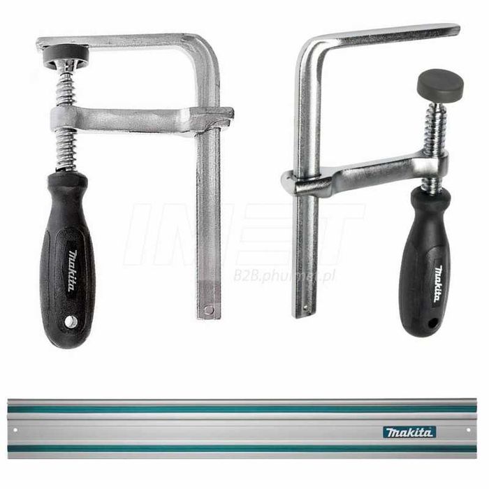 Pilarka zagłębiarka Makita SP6000J + szyna prowadząca 1,5 m ściski