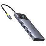 Hub Baseus Metal Gleam Series Ii 7w1 Usb-c - Usb-c Pd100w / 2x Usb-a /