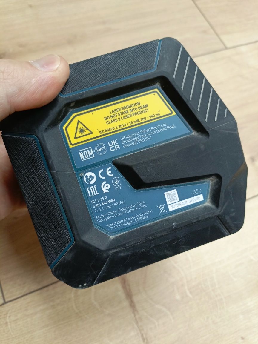 Laser krzyżowy Bosch GLL 2-15 G Professional zielony zielona wiązka