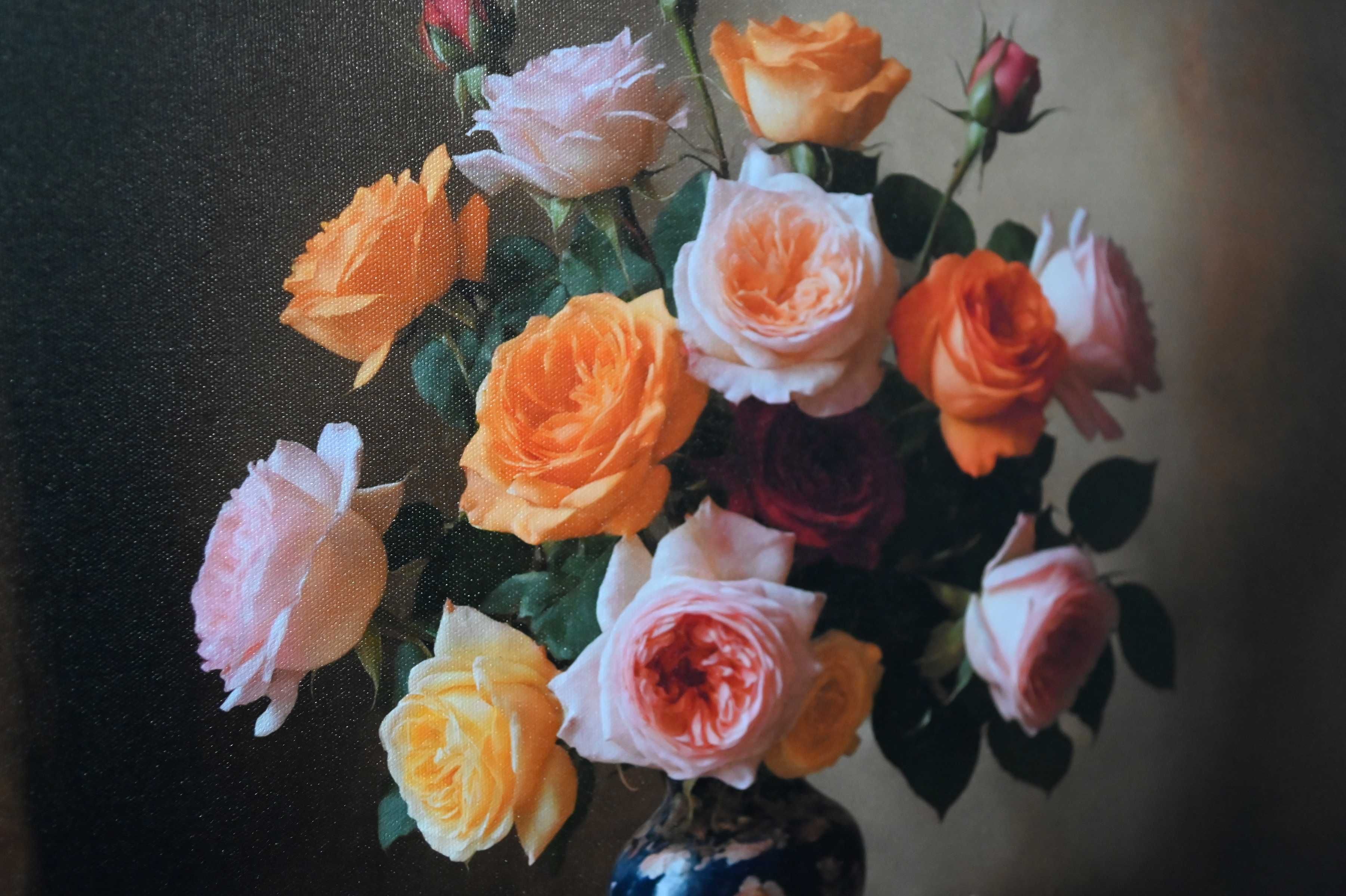 Картина "Троянди". Фото на полотні