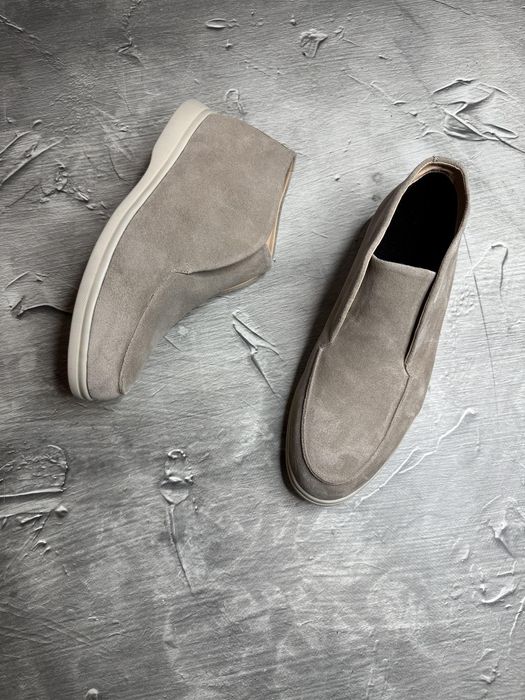 Ботинки Зимние ЛОФЕРЫ Замшевые мужские LORO PIANA! Замша+ БАЙКА! Хит!