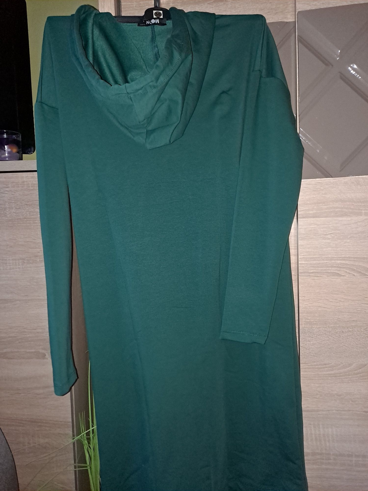 Nowa modna tunika sukienka 40L zielona