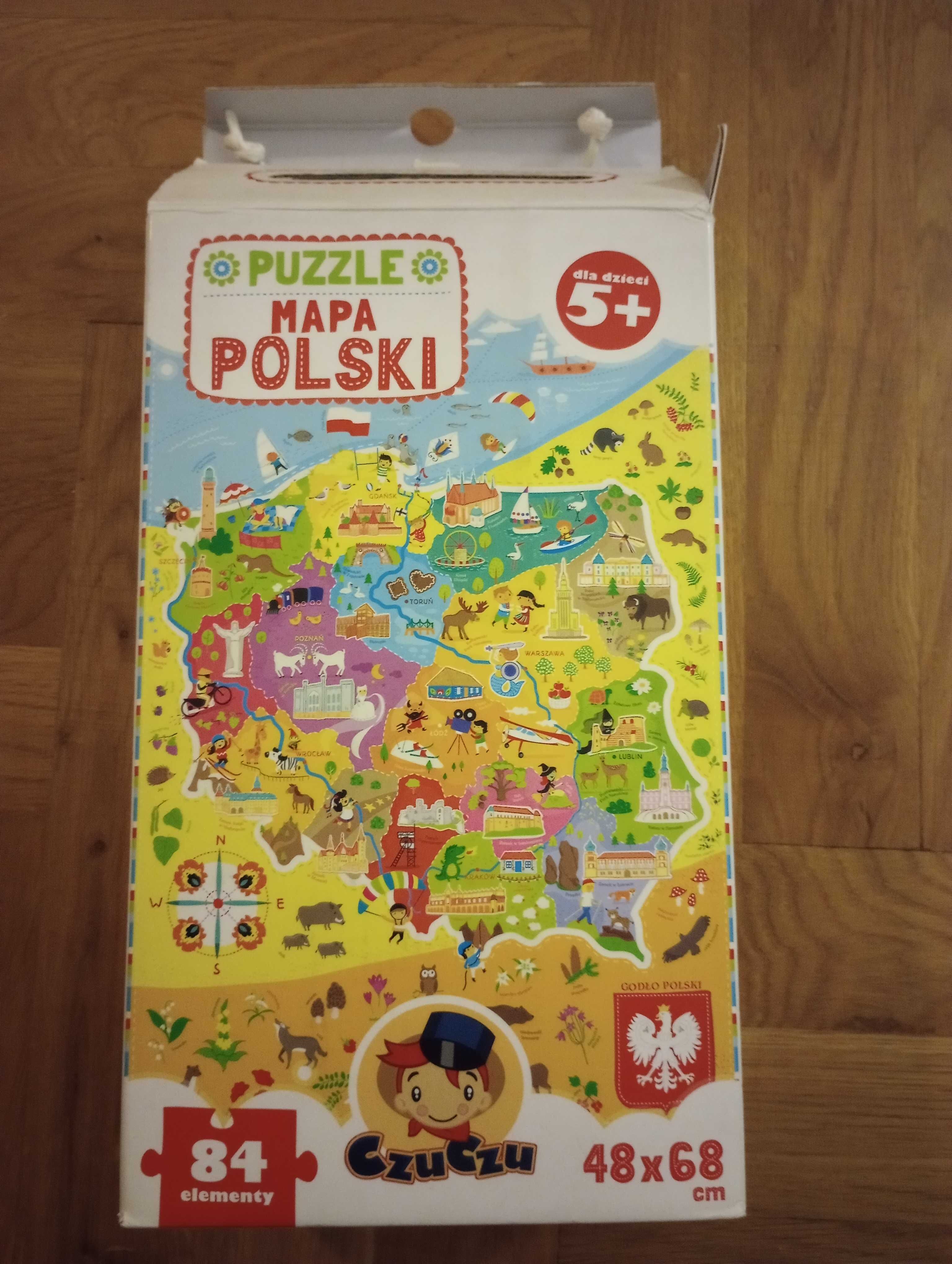 PUZZLE Mapa Polski