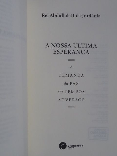 A Nossa Última Esperança de Abdullah II