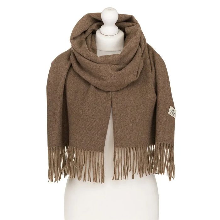 szalik jesienno-zimowy z frędzlami - peterson