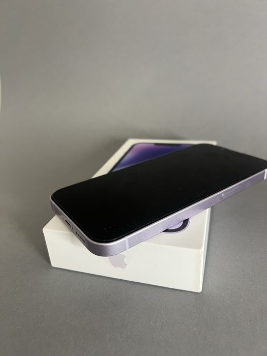 Iphone 14 - 128GB kondycja 100% baterii fioletowy