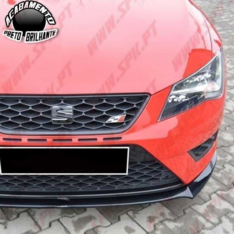 LIP SPOILER FRONTAL SEAT LEON 3 FR - CUPRA (BLACK GLOSS) - Plástico