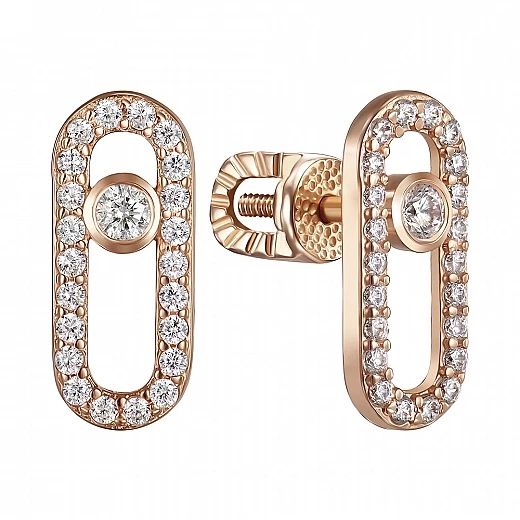 Серьги пусеты цвяшки золото 585