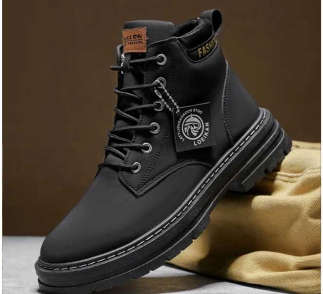 Чоловічі всесезонні вуличні черевики, шнурівка, амортизуюча устілка