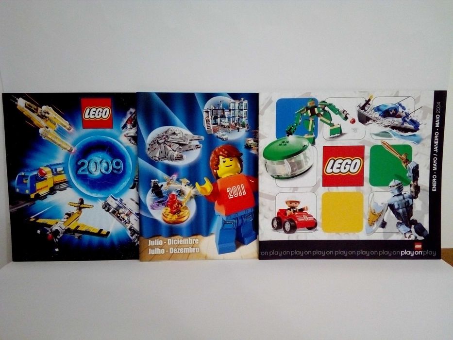 Catálogos lego antigos e recentes