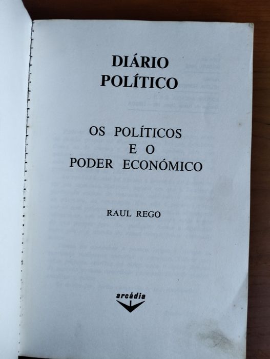 Livro Diário Político - Raul Rego