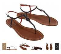 Кожаные босоножки сандалии ralph lauren