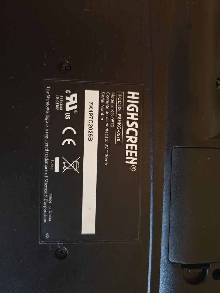Vendo Conjunto Rato+Teclado HIGHSCREEN KG-0570