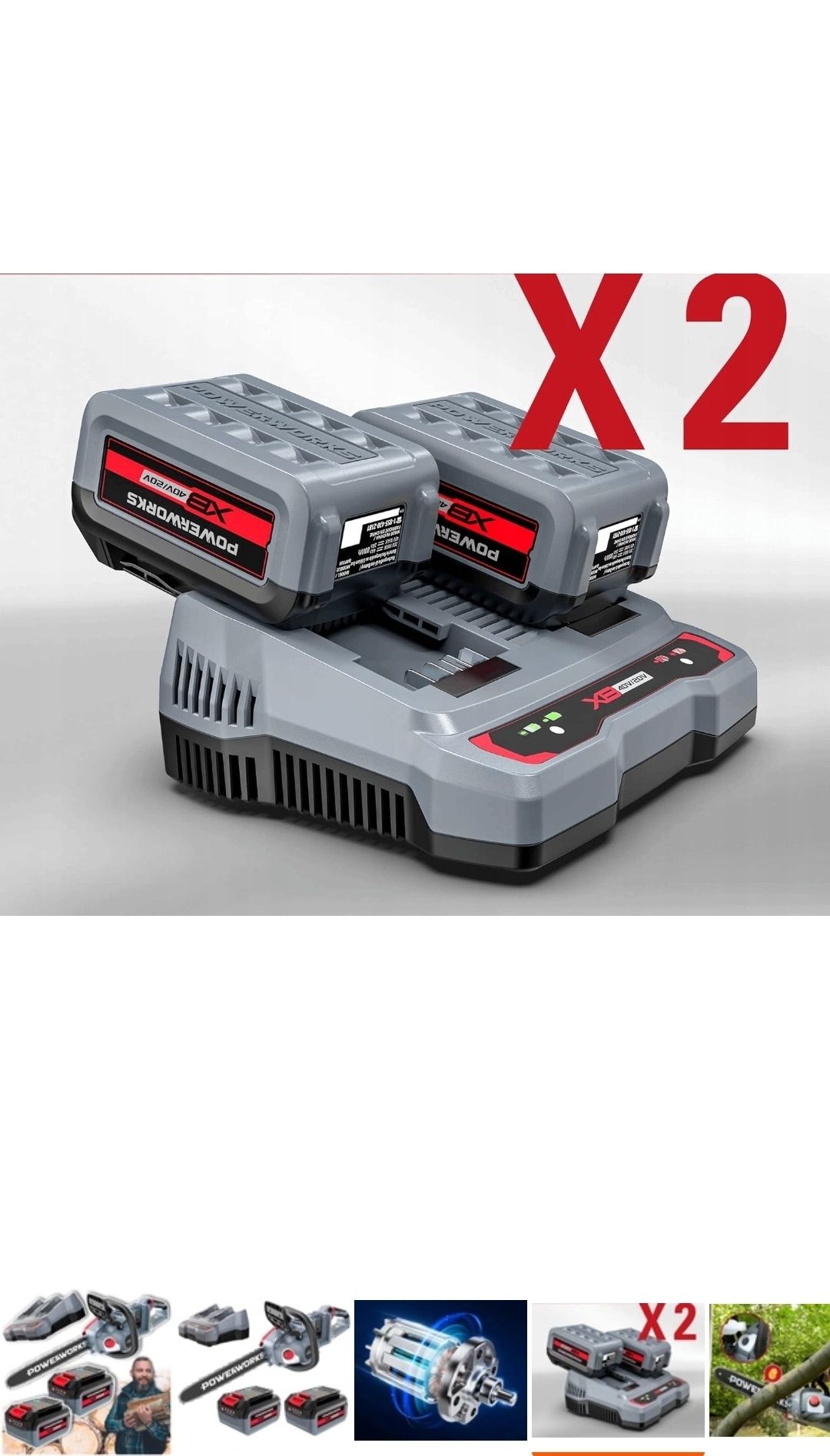 Piła akumulatorowa 40v Najmocniejsza Szwedzkiej firmy Powerworks 15m/s
