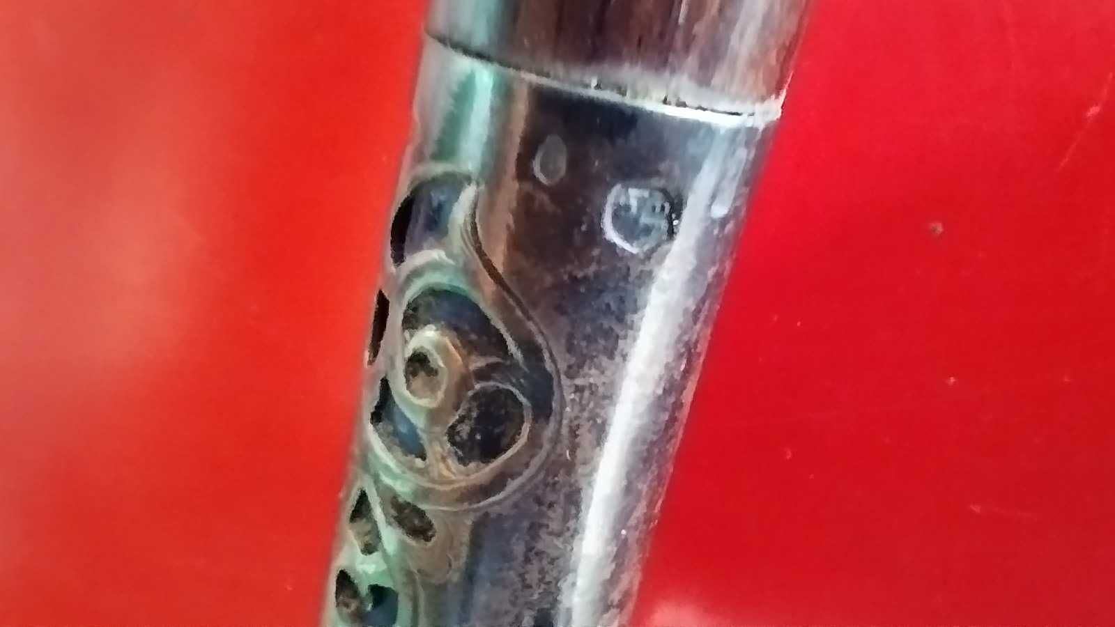 Bengala art Nouveau cantão em prata se