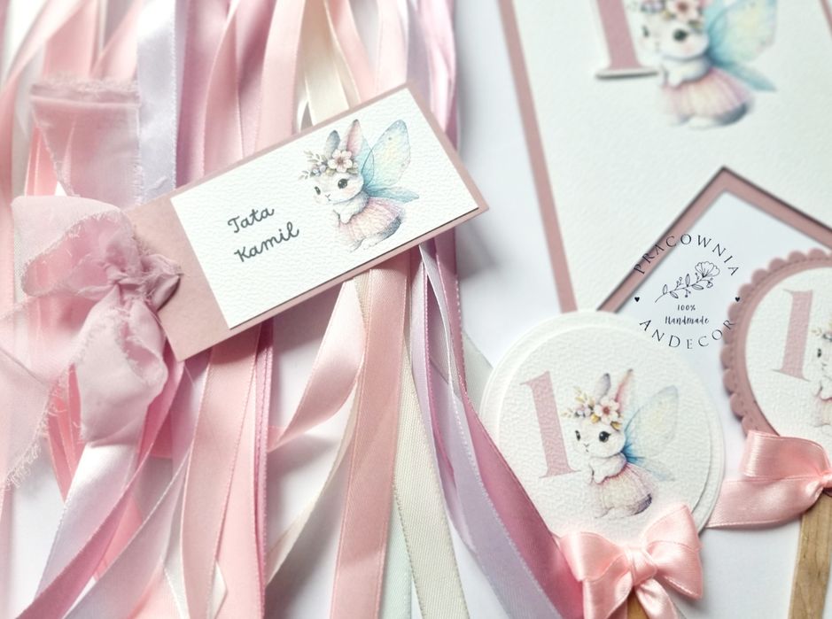 Girlanda na krzesełko roczek hand made