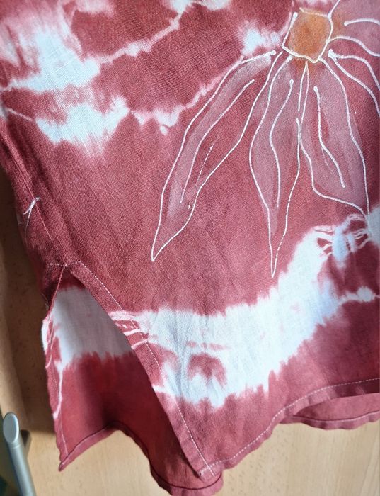 malowana lniana koszula