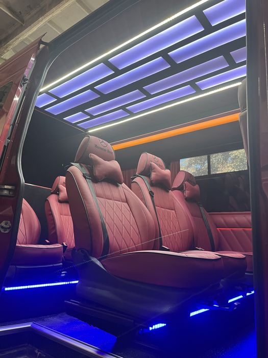 Переобладнання мікроавтобусів перетяжка сидінь обшивка салона авто