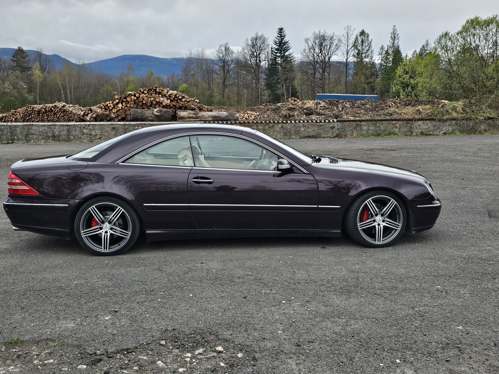 Mercedes CL500 auto na gwintowanym zawieszeniu, BEZ GAZU