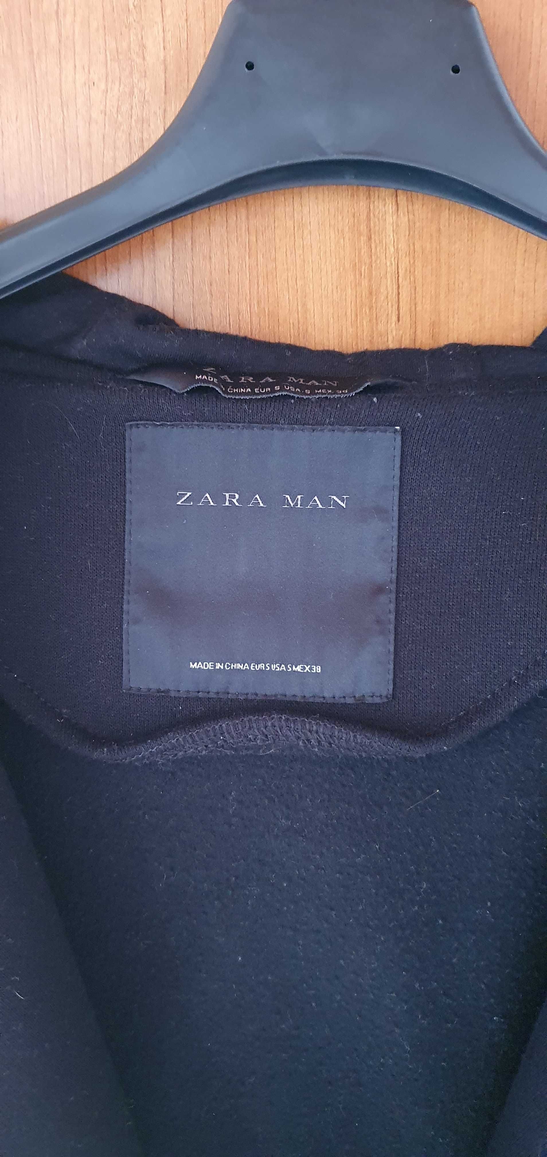 Casaco Zara Man Preto Com Gorro