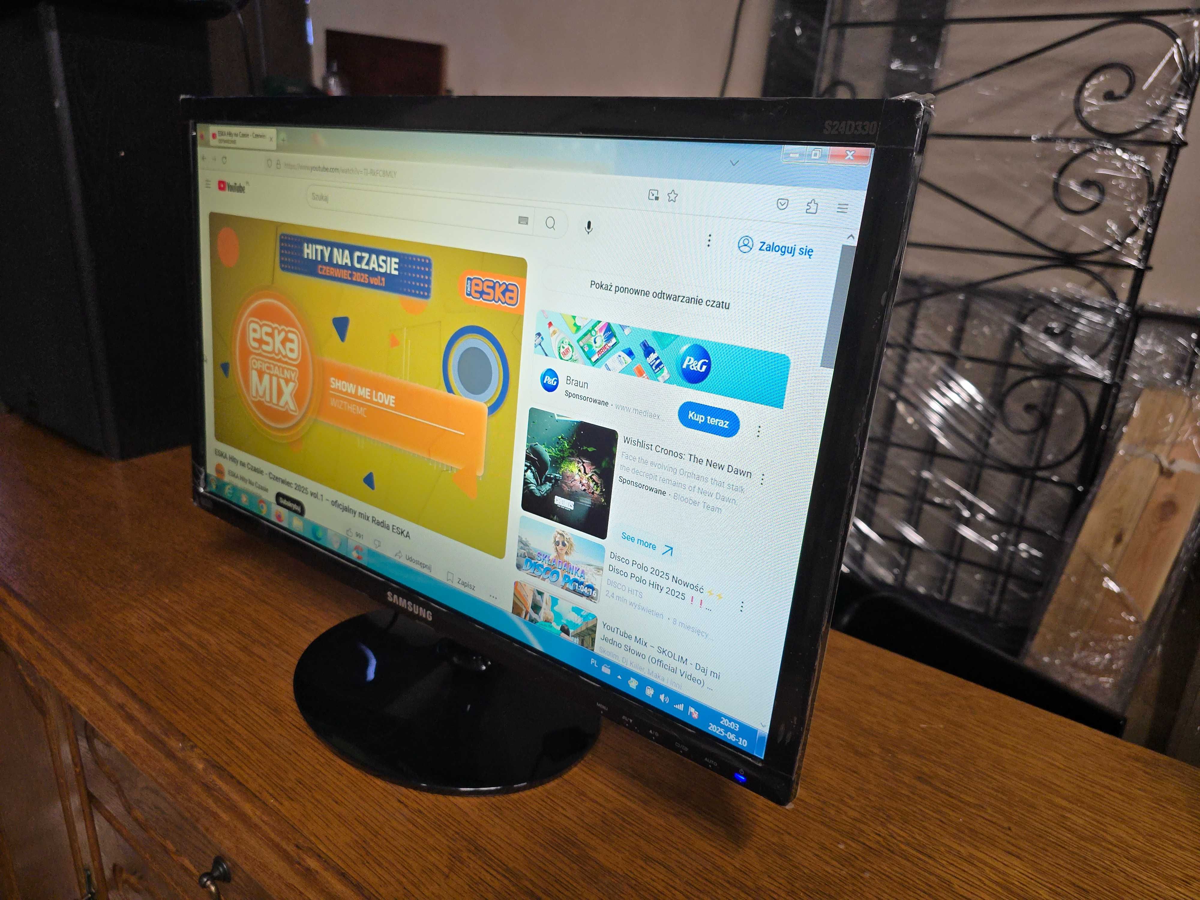 Monitor Samsung 24" w bardzo dobrym stanie